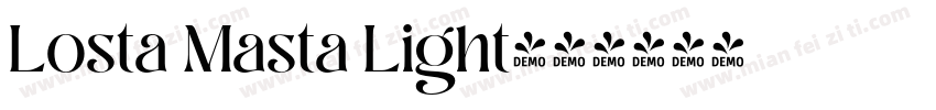 Losta Masta Light字体转换